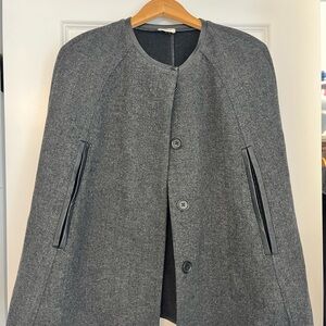 J. Crew Charcoal Cape Coat